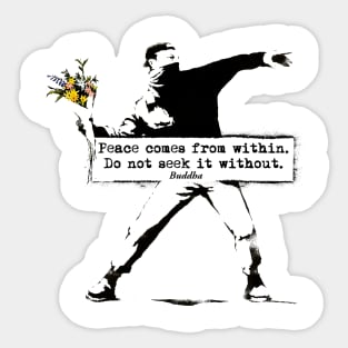 Banksy-Buddha Sticker